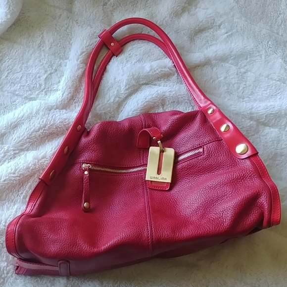 Wanlima red leather purse - Picture 1 of 8